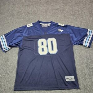 212 NYC Football Jersey Shirt Mens XL Blue Mesh 80 Athletic Top Y2K Hip Hop